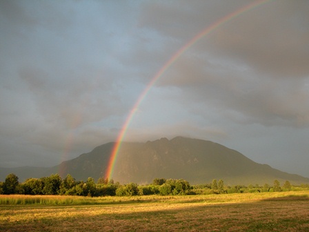 Rainbow over Mt Si